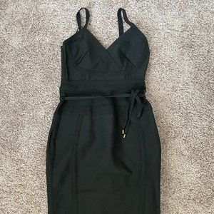 Black bodycon dress